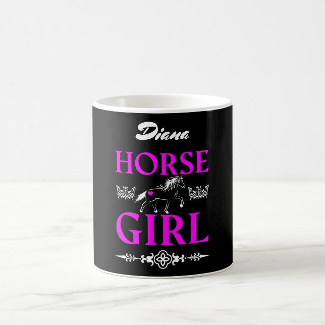 Horse Girl with Name  Coffee Mug (Center)