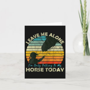 Horse Girls Teenager For Horseback Riding & Ra Card