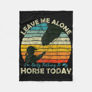 Horse Girls Teenager For Horseback Riding & Ra Fleece Blanket