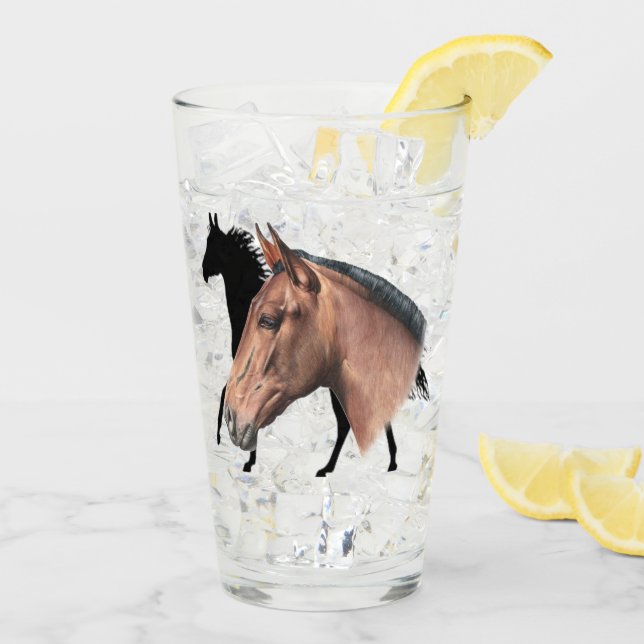 Horse Glass Cup (Back Ice)