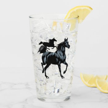 Horse Glass Cup by JeanPittenger_7777 at Zazzle
