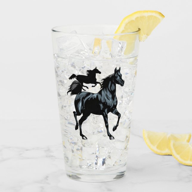 Horse Glass Cup (Back Ice)