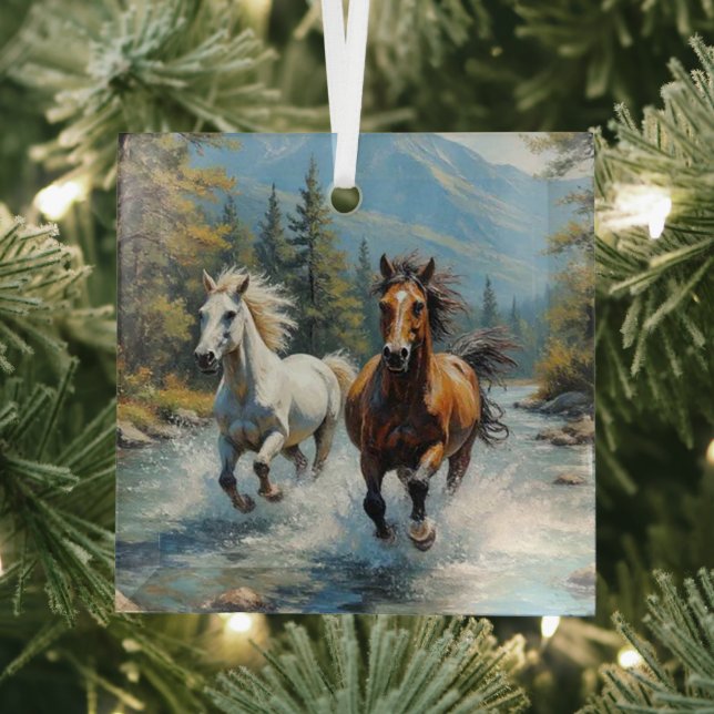Horse Glass Ornament (Insitu)