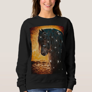 horse glitter sweatshirt