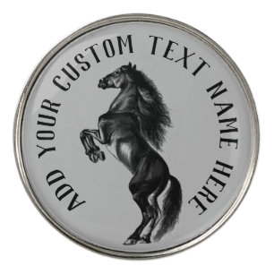 Horse Golf Ball Marker Custom Text Your Name