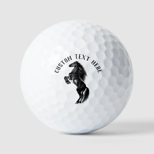 Horse Golf Balls with Custom Text