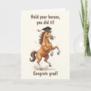 Horse Graduation Card