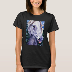 Horse graphic animal motif riding a with print hor T-Shirt