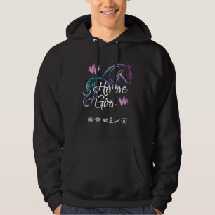Horse Graphic for Girls Womens Plus Size Hoodie