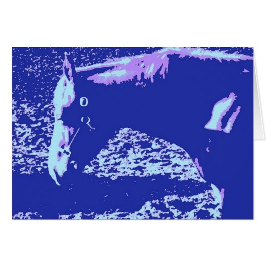 Horse Grazing Pop Art Cards (Front Horizontal)
