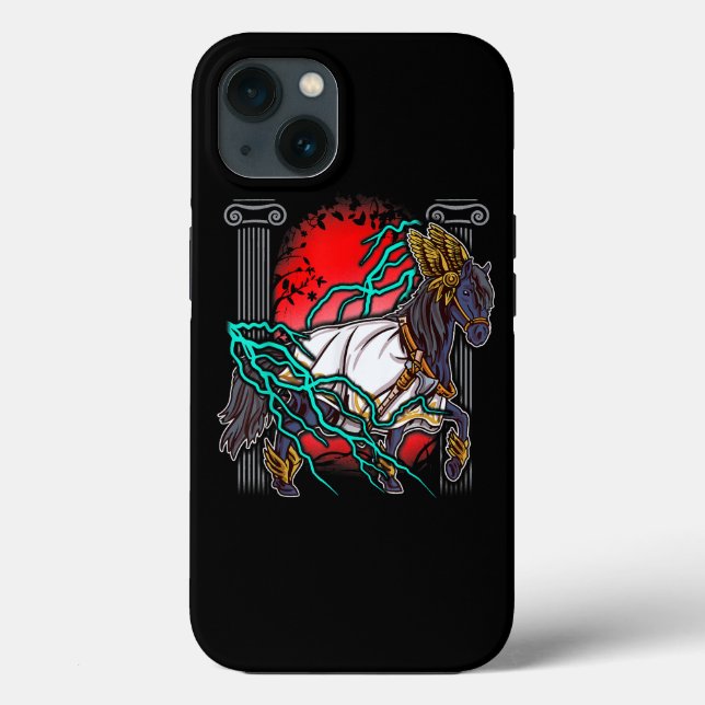 Horse Greek Myths Zeus Ancient Gods Equine Lightni Case-Mate iPhone Case (Back)