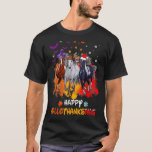 Horse Halloween And Merry Christmas Happy Hallotha T-Shirt