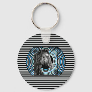 Horse Hand Drawn Art Keychain