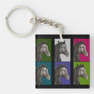 Horse Hand Drawn Art Keychain