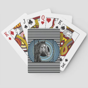 Horse Hand Drawn Art Poker Cards