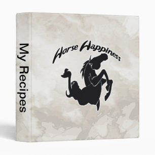 Horse Happiness 3 Ring Binder