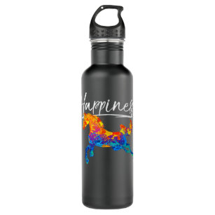 Horse Happiness Gifts For Horse Lovers Girls Women Stainless Steel Water Bottle