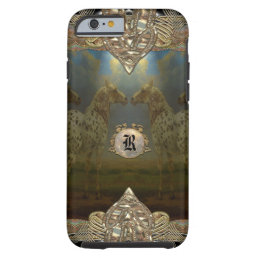 Horse Happiness Monogram Tough iPhone 6 Case