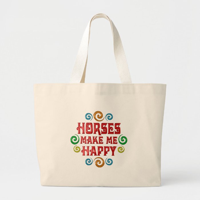 Horse Happiness Tote Bag