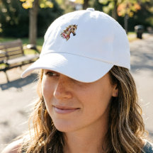 Horse Hat Boho Floral Equestrian Cap