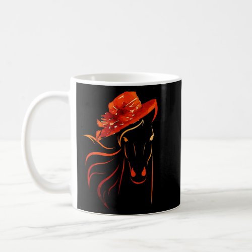 Horse Hat Funny Kentucky Party Tee Cool Funny Hor Coffee Mug