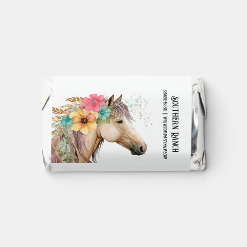 Horse head boho flowers fantasy western theme hersheys miniatures