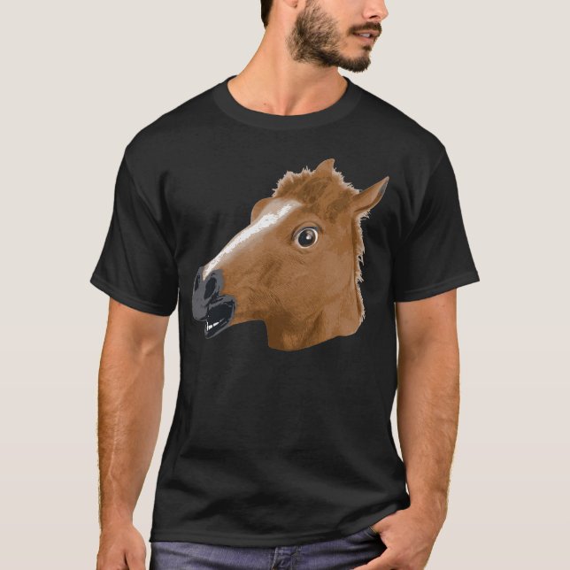 Horse Head Creepy Mask T-Shirt (Front)