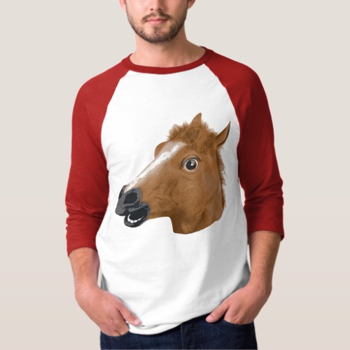 Horse Head Creepy Mask T_Shirt