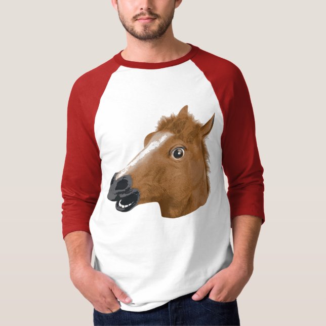 Horse Head Creepy Mask T-Shirt (Front)