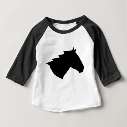 Horse Head in Wind Baby T-Shirt