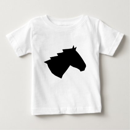 Horse Head in Wind Baby T-Shirt