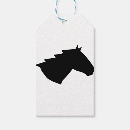 Horse Head in Wind Gift Tags