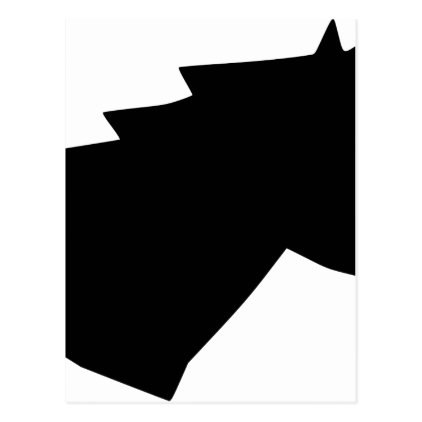 Horse Head in Wind Postcard