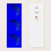 Horse Head Logo in shades of Blue BookMark (Front & Back)