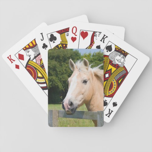 Horse head palomino beautiful playing cards