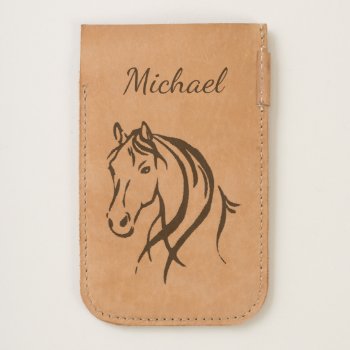 Horse Head Personal Handmade Leather iPhone 6/6S Case