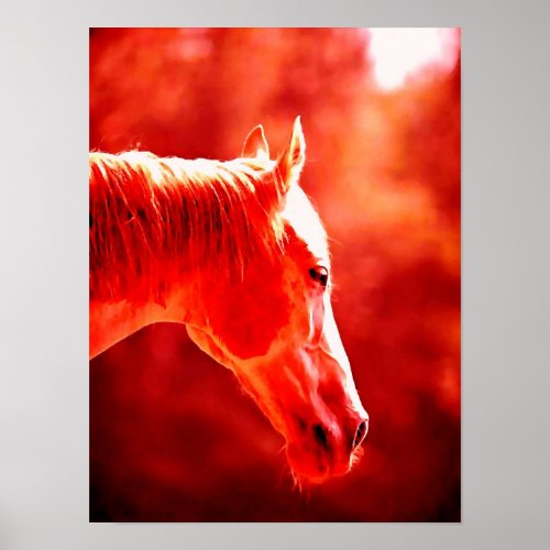 Horse Head Pop Art Prints Posters