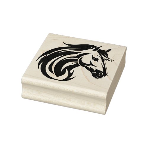 Horse head rubber stamp