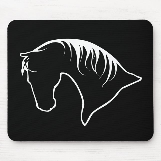 Horse Head Siloquette  MOUSEPAD (Front)