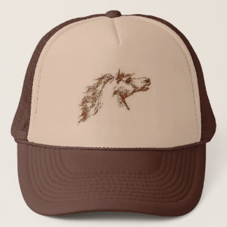 Horse head trucker hat