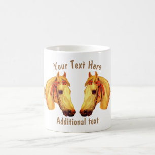 Horse Head Vintage Art 4 Personalized Coffee Mug