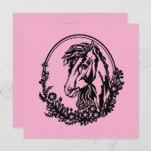 Horse head with flowers (Front/Back)