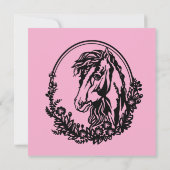 Horse head with flowers (Back)