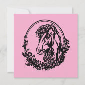 Horse head with flowers (Front)