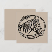 Horse head with flowers  (Front/Back)