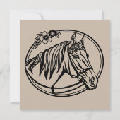 Horse head with flowers  (Front)