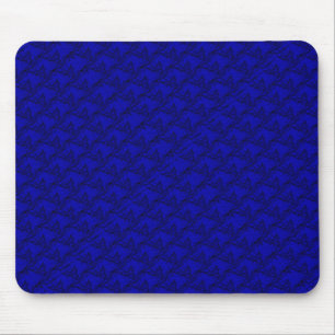Horse Heads in blue Pattern Mouse Pad