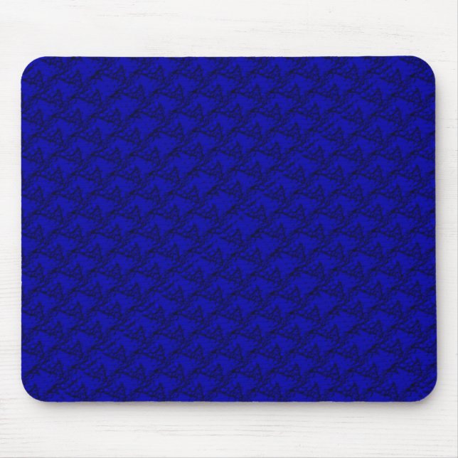 Horse Heads in blue Pattern Mouse Pad (Front)