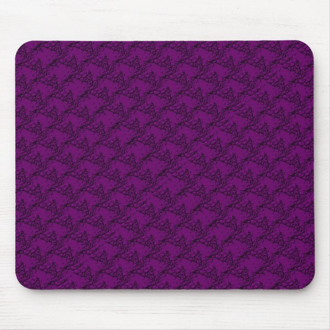 Horse Heads in red violet Pattern Mouse Pad (Front)