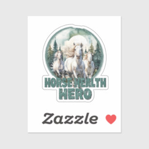 Horse Health Hero, Vintage Veterinarian, Equine Sticker